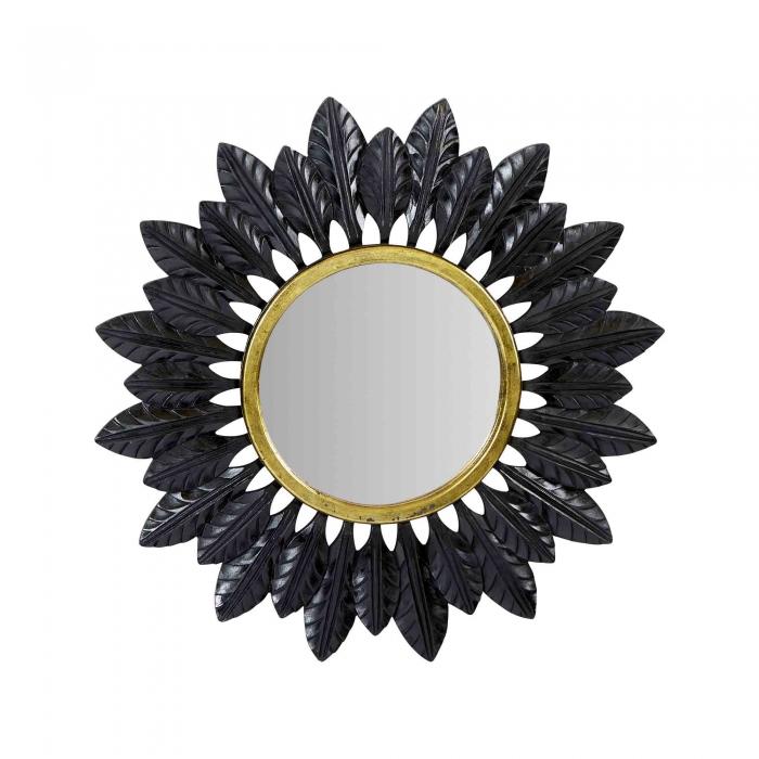 Catalina Black Sun Mirror 1200x1200mm-abc