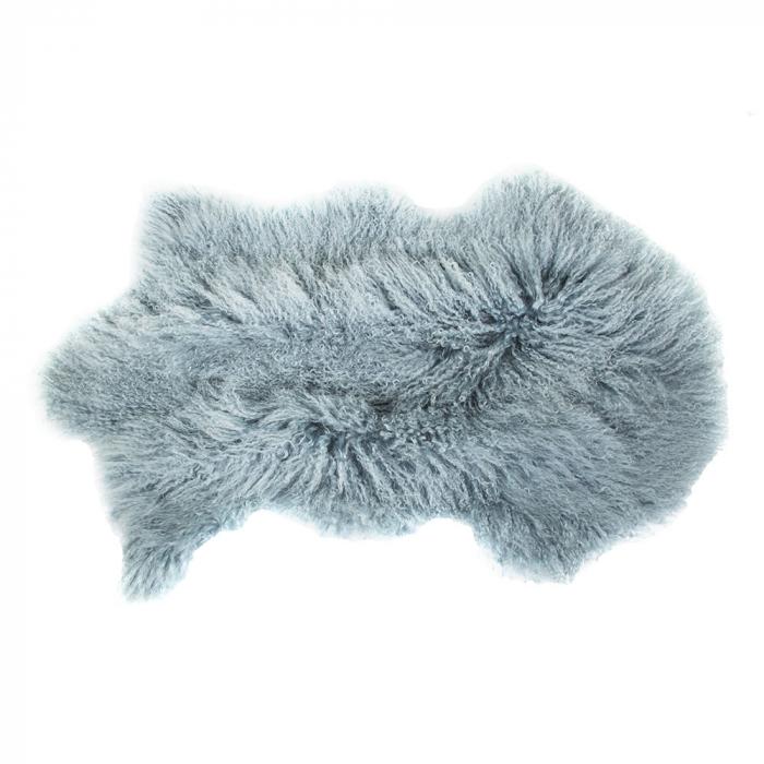 Tibetan Lambswool Throw 90x50 BlGry-abc