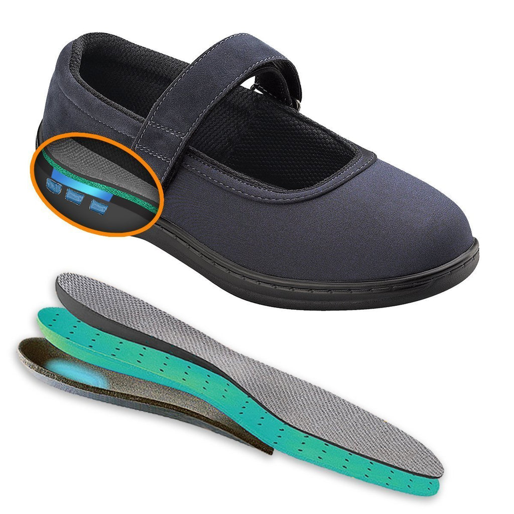 Springfield-Navy Women's Mary Jane Stretchable-abc