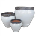 Centurion Planter Set/3 White-abc