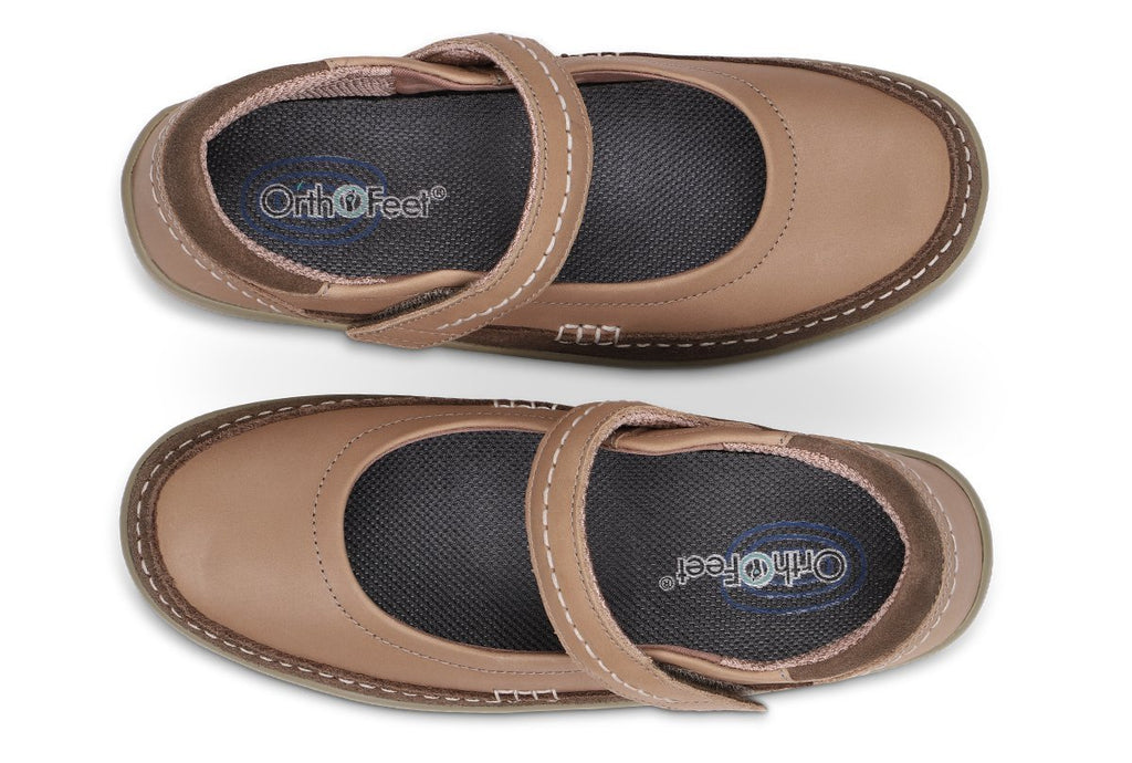 Athens - Beige Mary Jane Shoes-abc