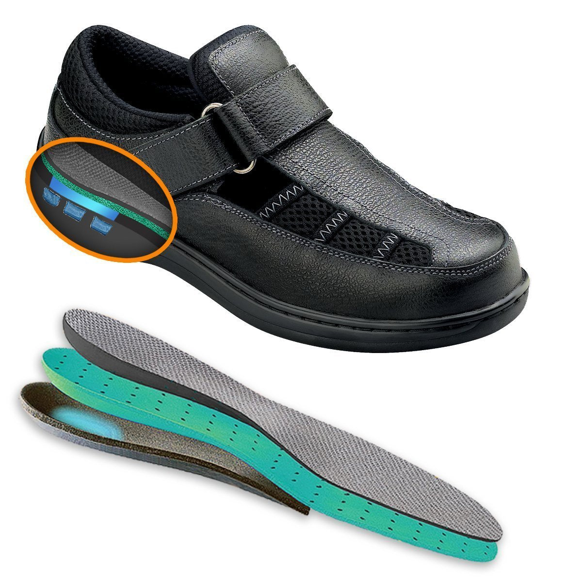 Sarasota Beach - Black Stretchable-abc