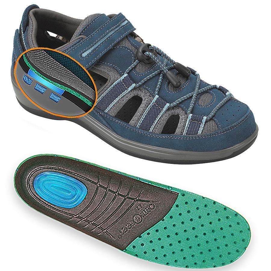 Naples -Blue Orthotic Sandals-abc