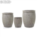 Barrell Planter Set of 3-abc