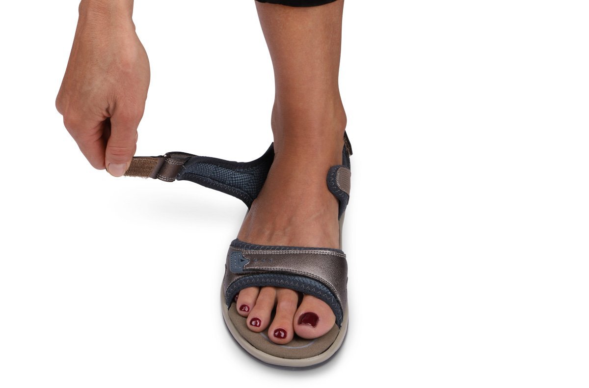 Malibu Pewter Women's Sandals-abc