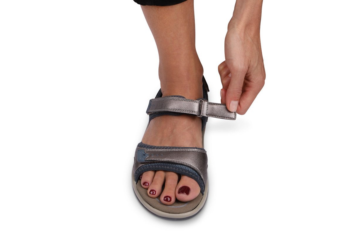 Malibu Pewter Women's Sandals-abc