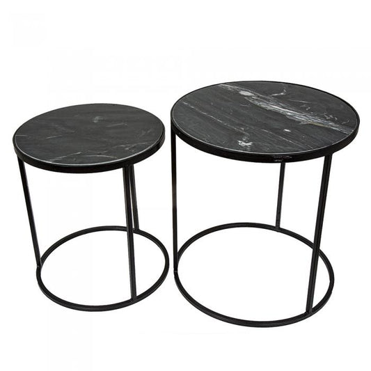 Alor Round Table Set/2 Blk-abc