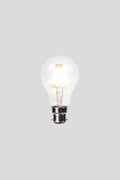 A60 LED Filament - Clear Glass - 6W B22 2200k-abc