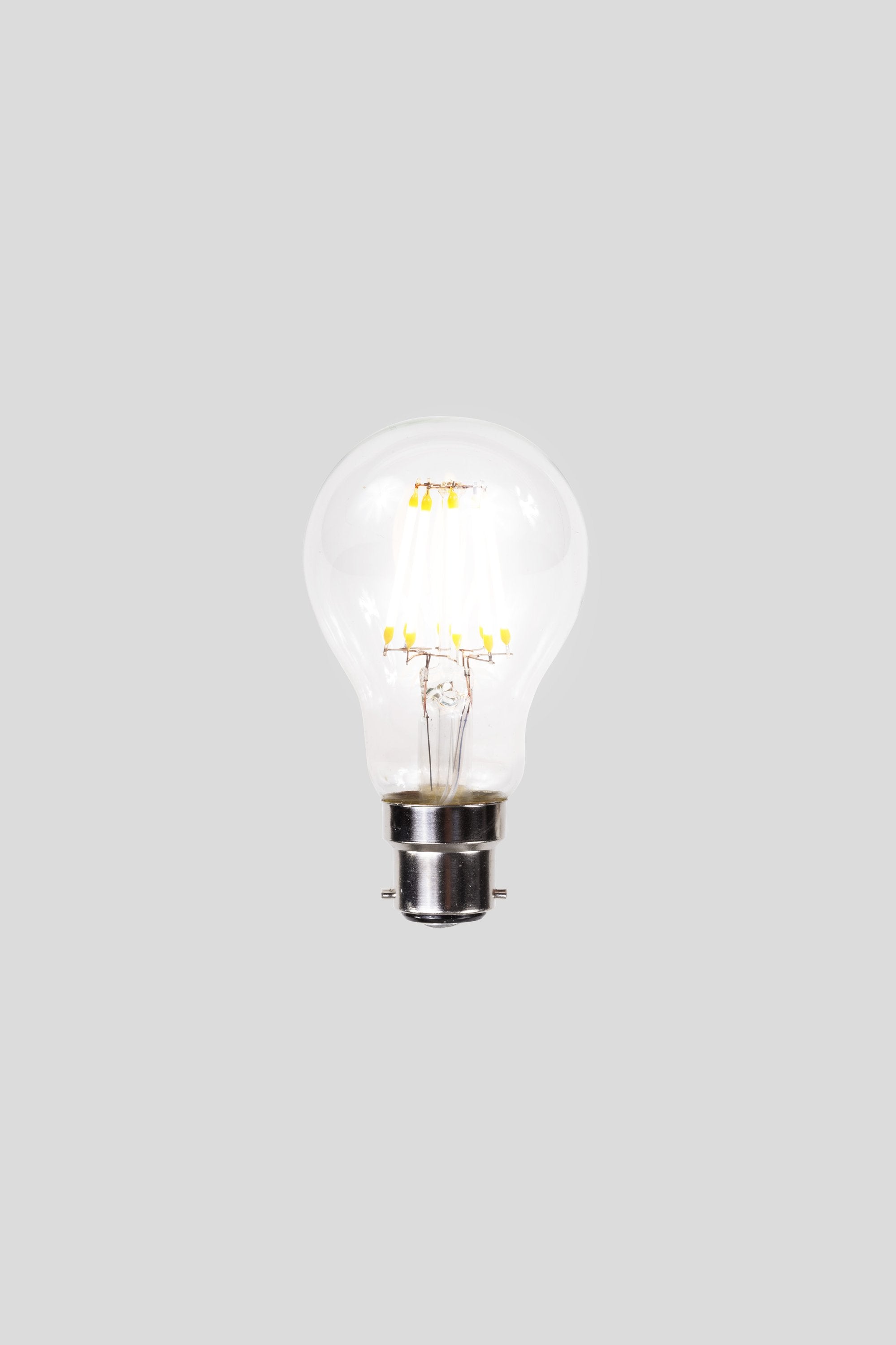A60 LED Filament - Clear Glass - 6W B22 2200k-abc