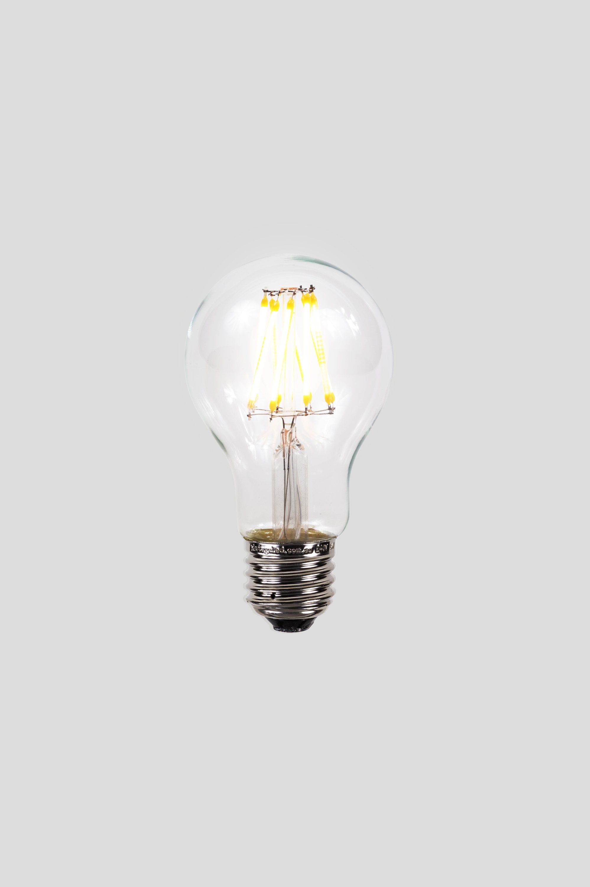 A60 LED Filament - Clear Glass - 6W E27 2200k-abc