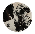 Cow Hide Round Ottoman-abc