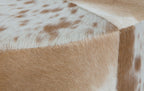 Cow Hide Round Ottoman-abc