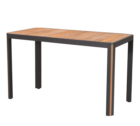 Madrid Bar Height Table in Charcoal-abc