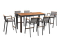 Madrid 7 Piece Bar Height Set in Charcoal-abc