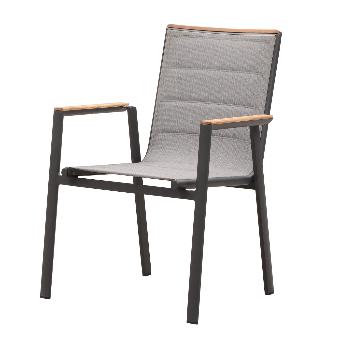 Madrid Dining Arm Chair In Charcoal-abc