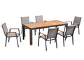 Madrid 7 Piece Dining Set in Charcoal-abc