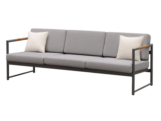 Monaco Three Seat Sofa in Charcoal-abc