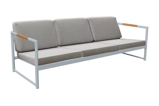 Monaco Three Seat Sofa in White-abc