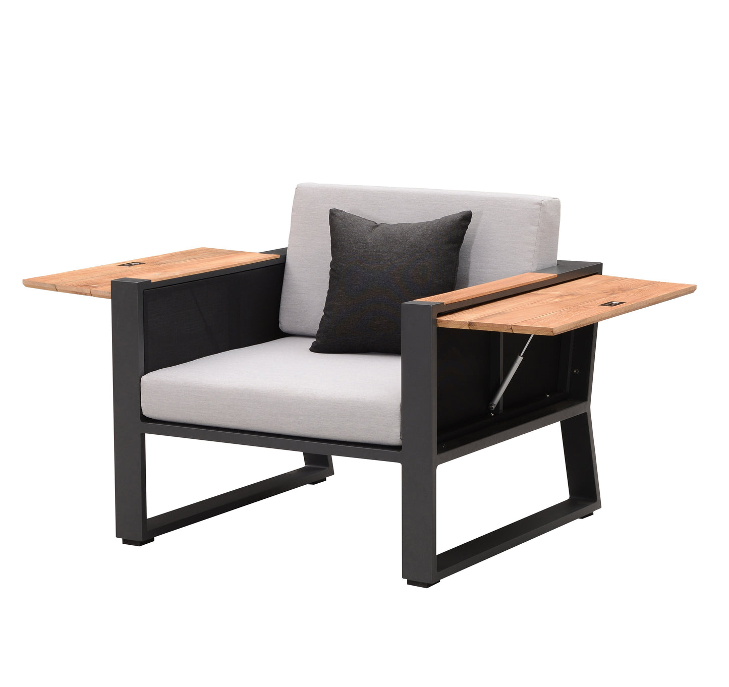 St Lucia Club Chair in Charcoal-abc