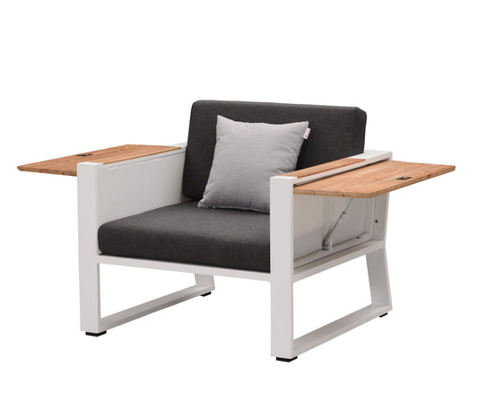 St Lucia Club Chair in White-abc