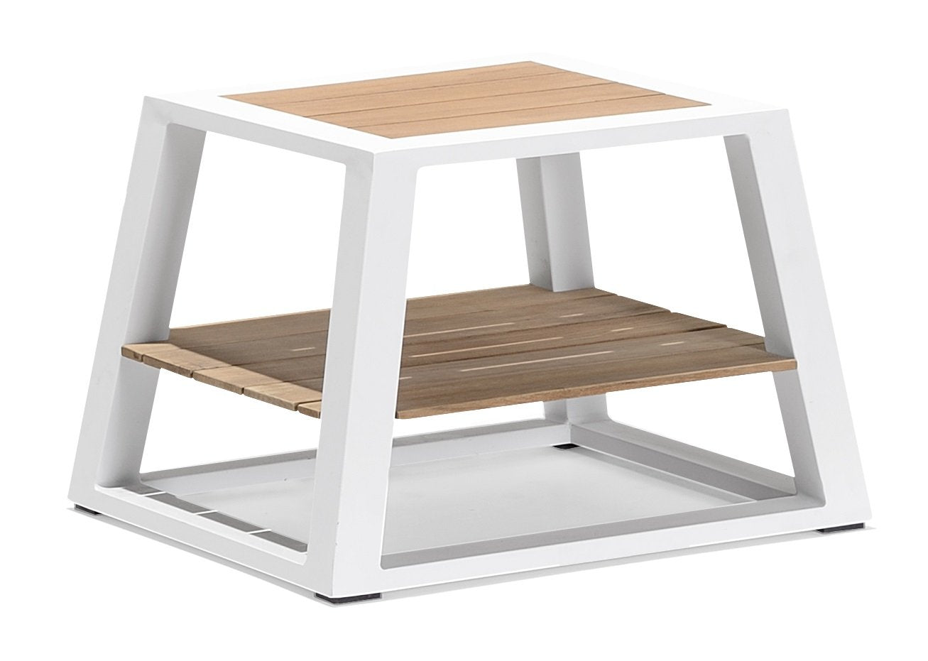 St Lucia End Table in White-abc