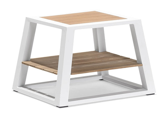 St Lucia End Table in White-abc