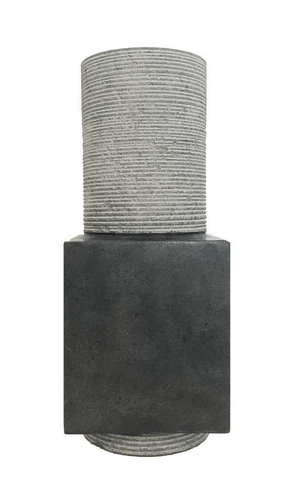 Voss Stone Square Vase Large-abc
