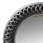 Albus Round Mirror Antique Silver-abc