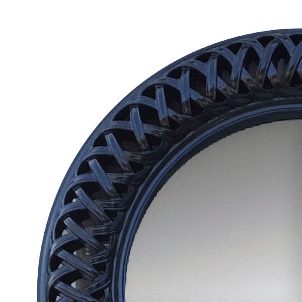 Albus Round Mirror Black-abc
