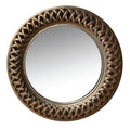Albus Round Mirror Soft Champagne-abc