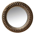 Albus Round Mirror Soft Champagne-abc
