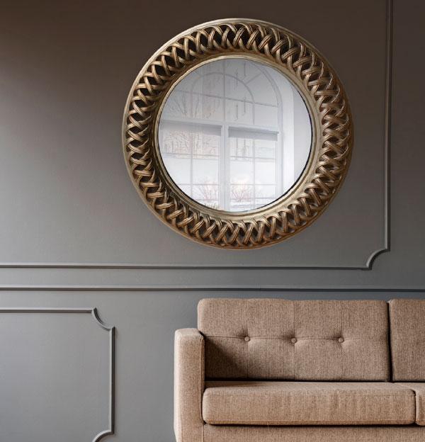 Albus Round Mirror Soft Champagne-abc