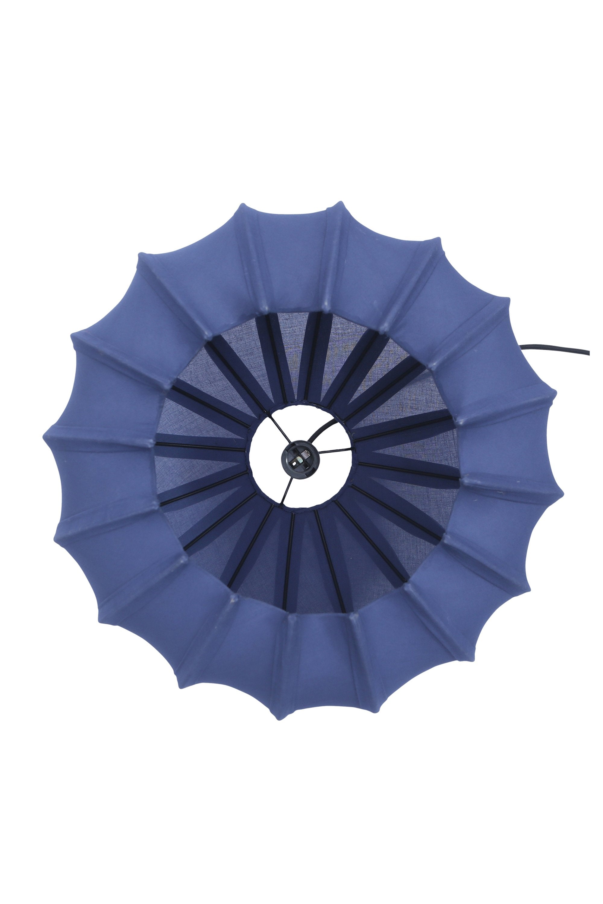 Anemone - Blue - Cotton Lantern Pendant Light-abc