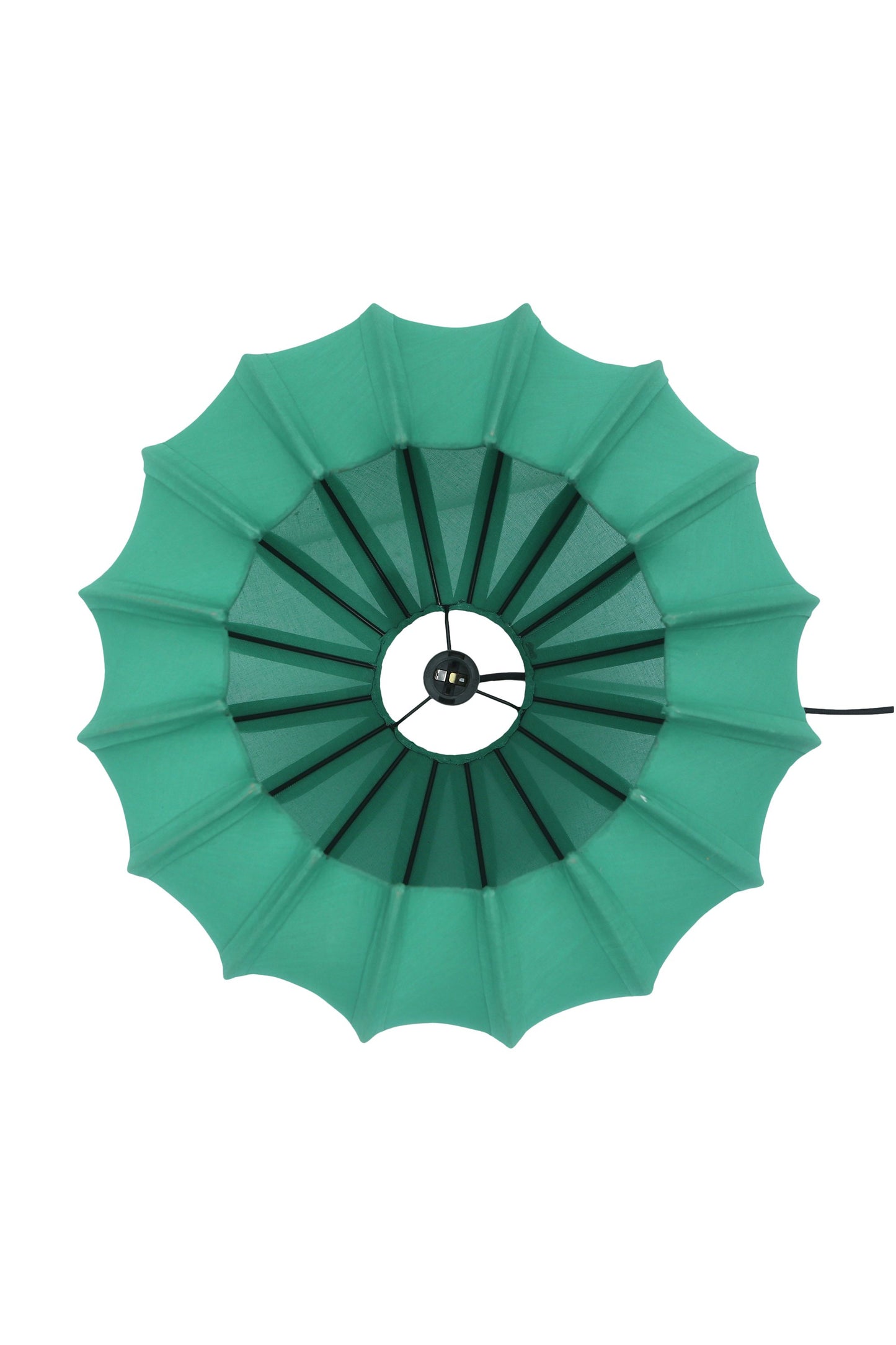 Anemone - Jade Green - Cotton Lantern Pendant Light-abc