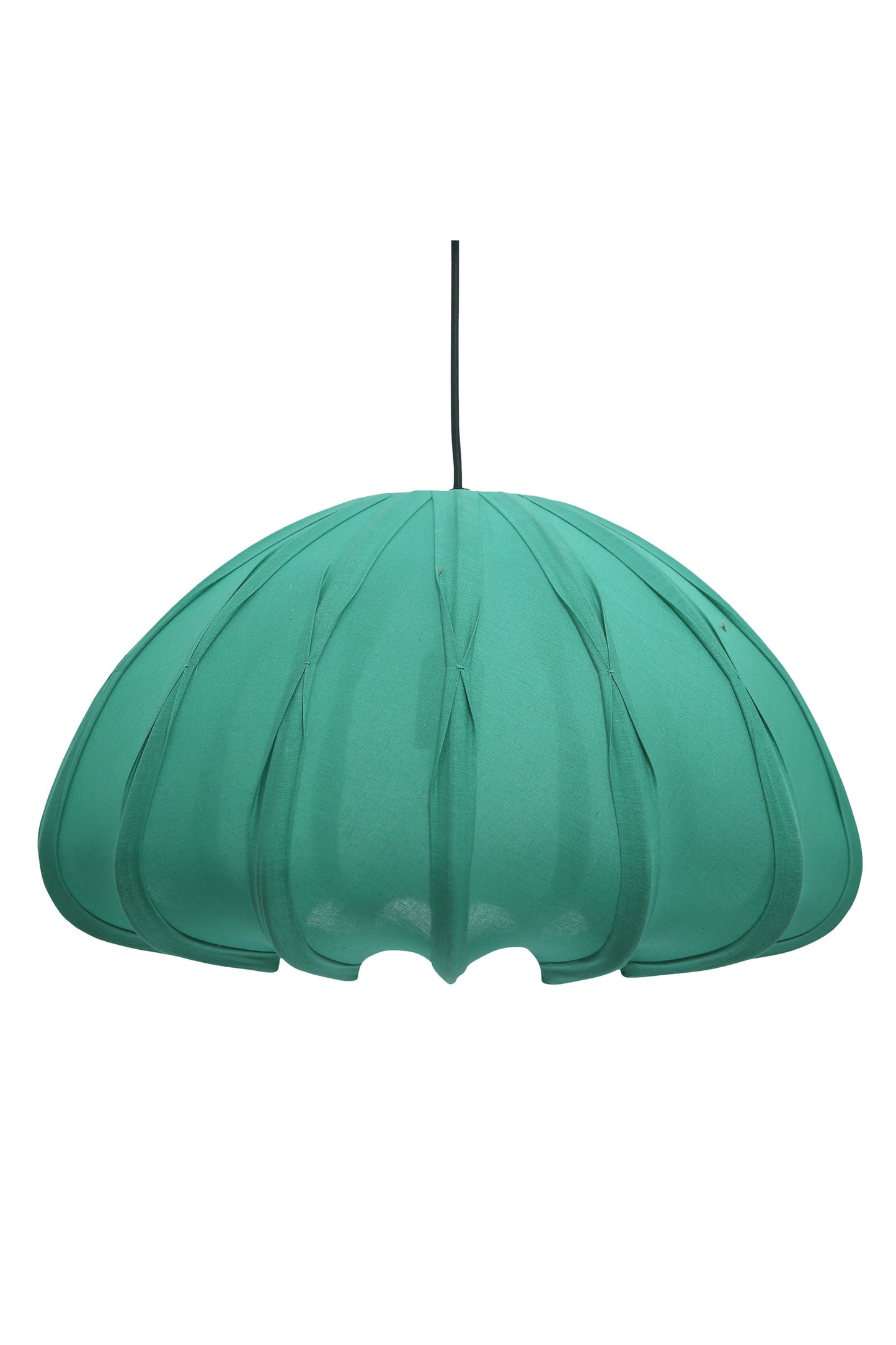 Anemone - Jade Green - Cotton Lantern Pendant Light-abc