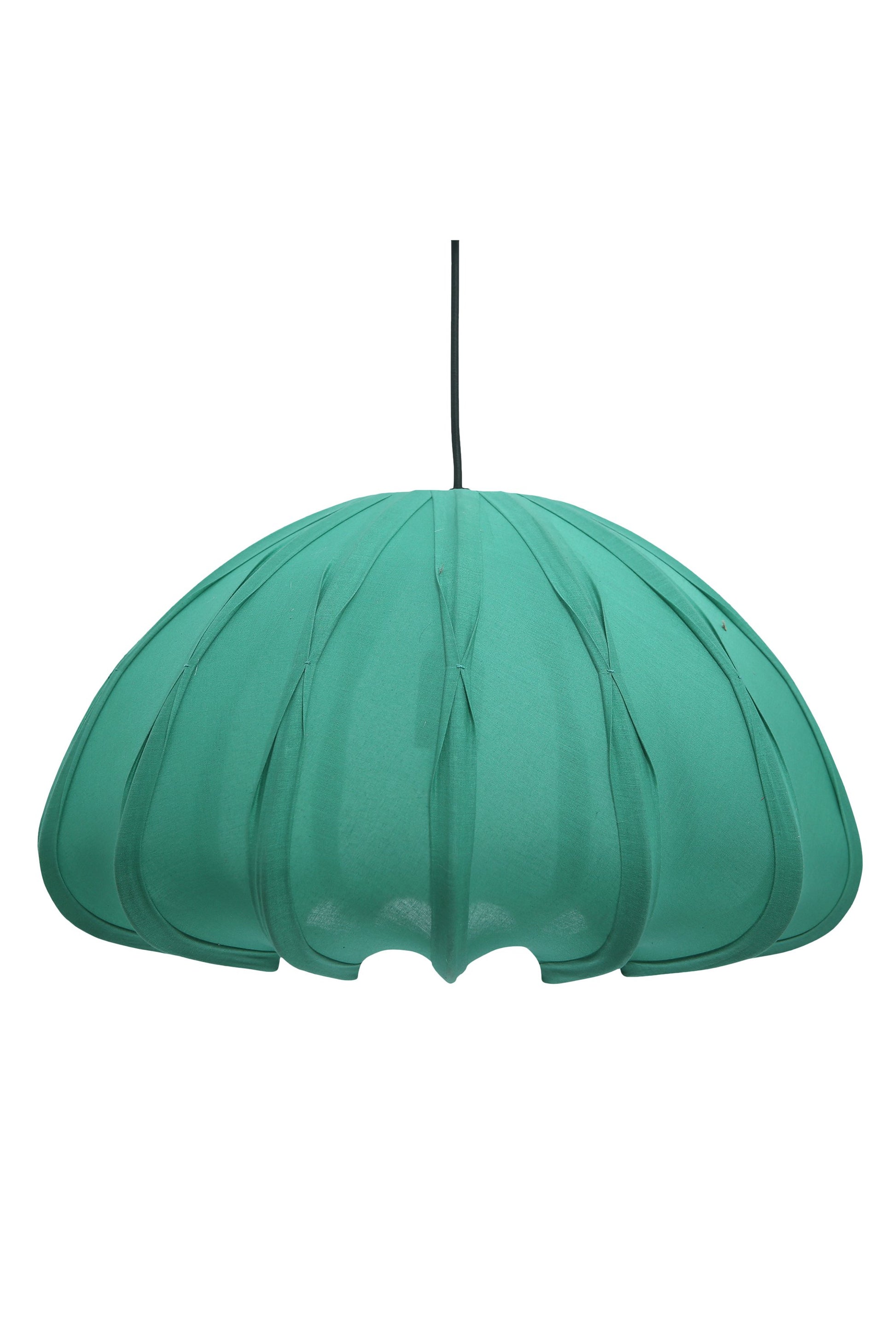 Anemone - Jade Green - Cotton Lantern Pendant Light-abc