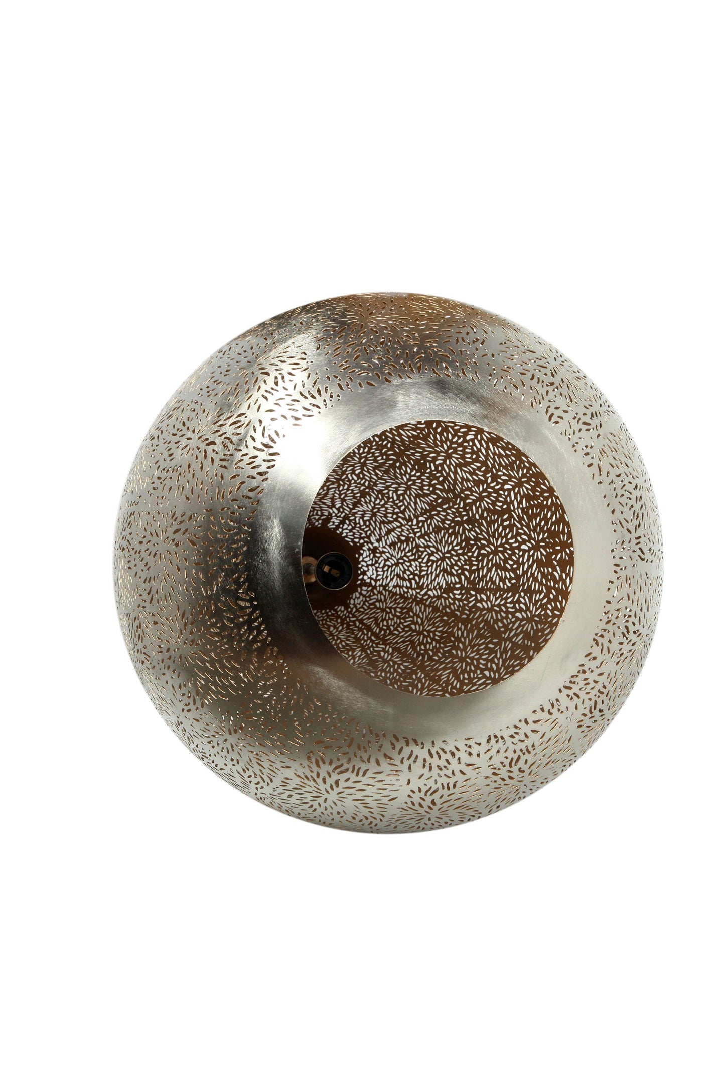 Aquarius Large - Nickel - Perforated Teardrop Pendant Light-abc