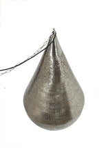 Aquarius Large - Nickel - Perforated Teardrop Pendant Light-abc