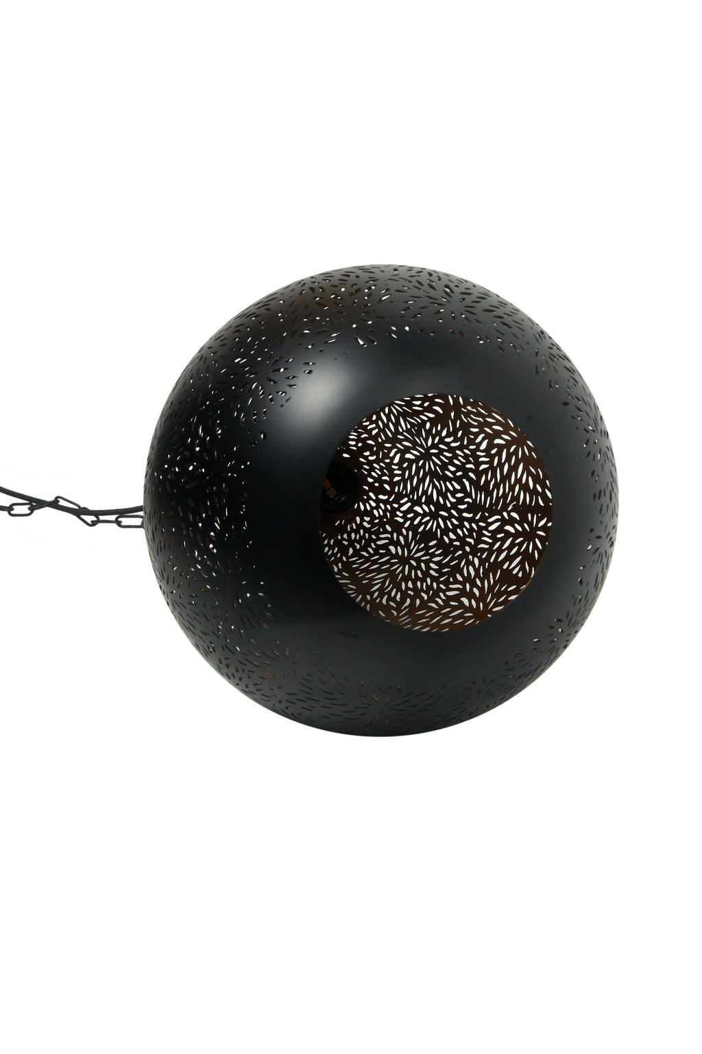 Aquarius Medium - Black - Perforated Teardrop Pendant Light-abc