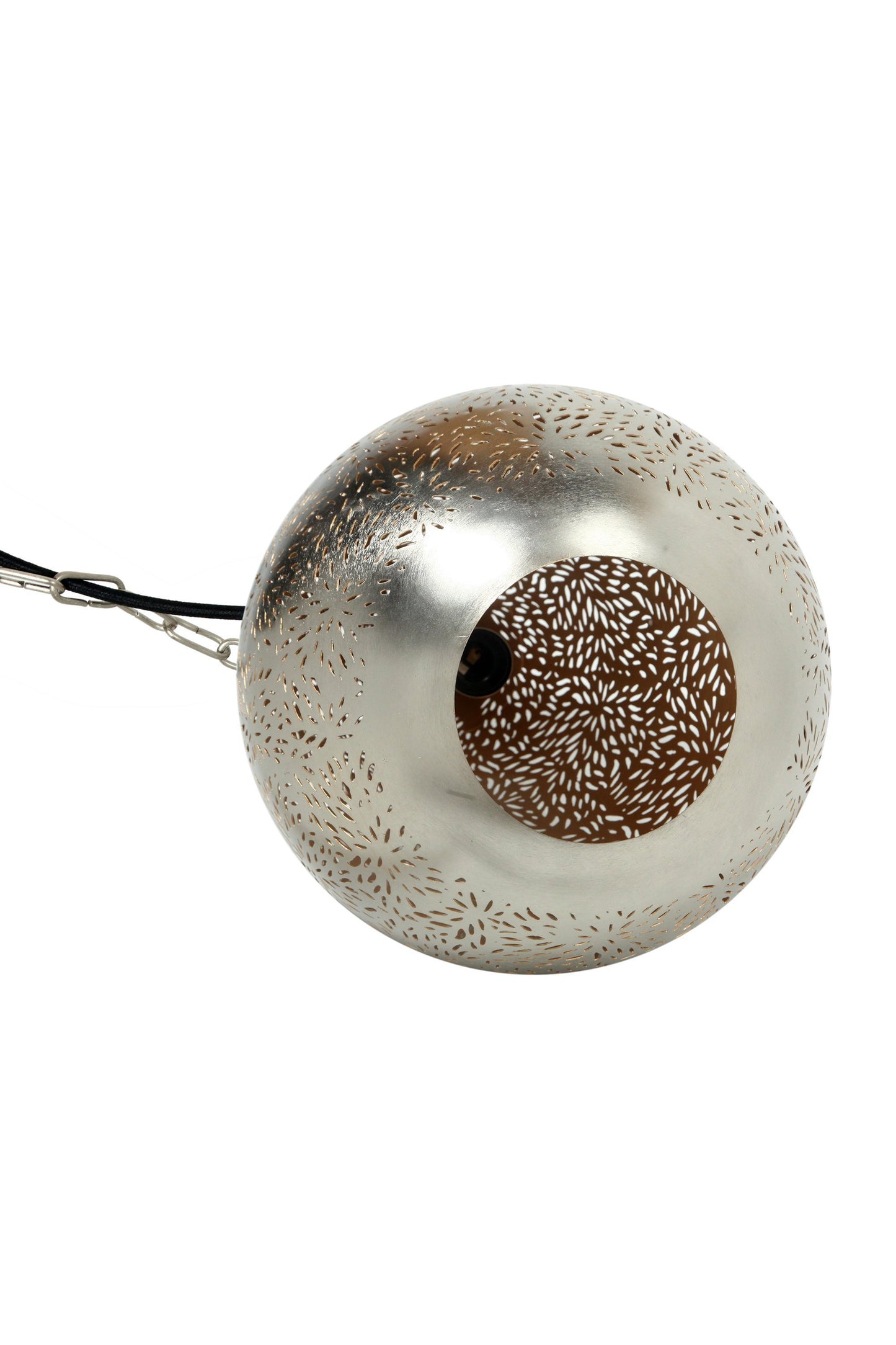 Aquarius Medium - Nickel - Perforated Teardrop Pendant Light-abc