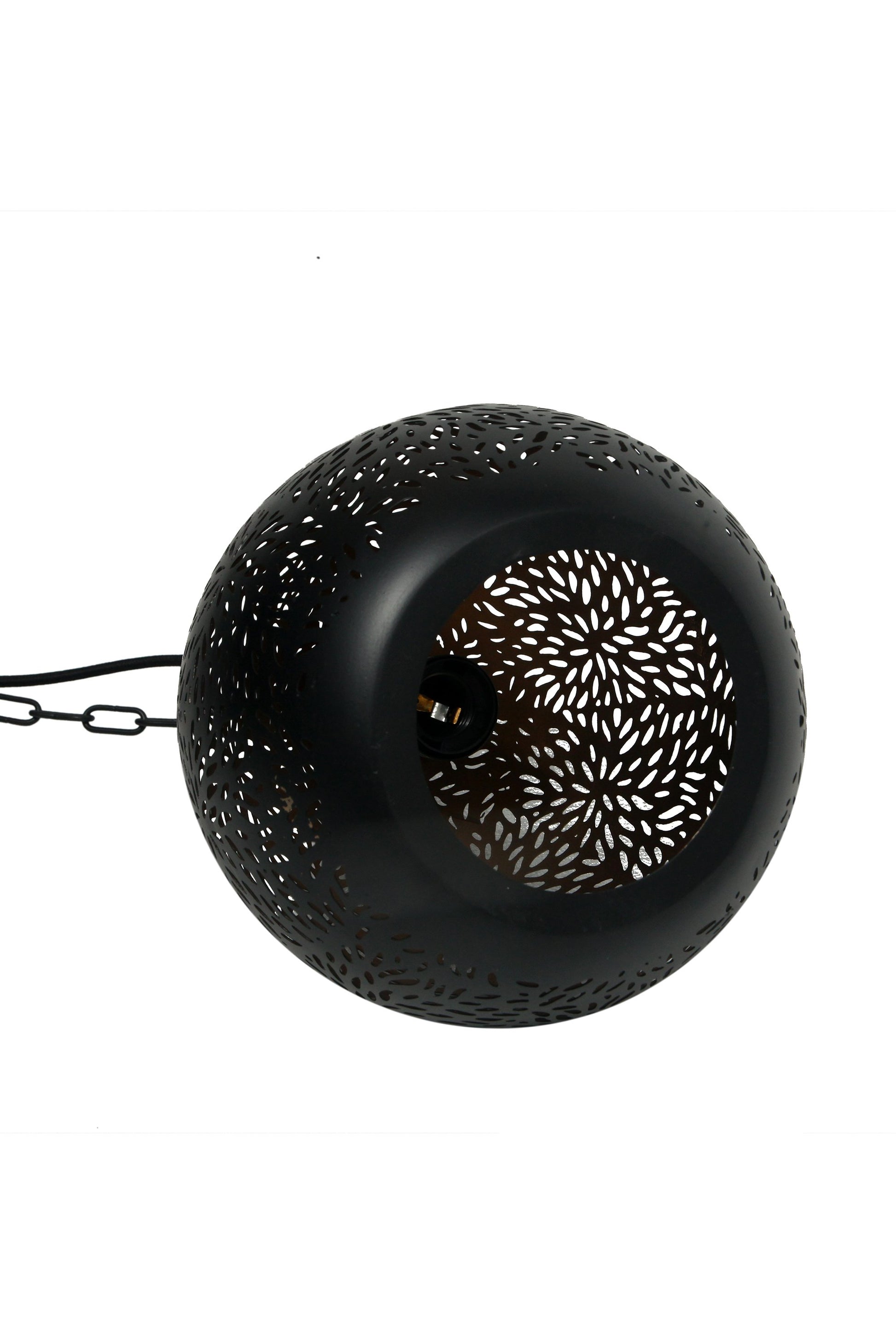 Aquarius Small - Black - Perforated Teardrop Pendant Light-abc