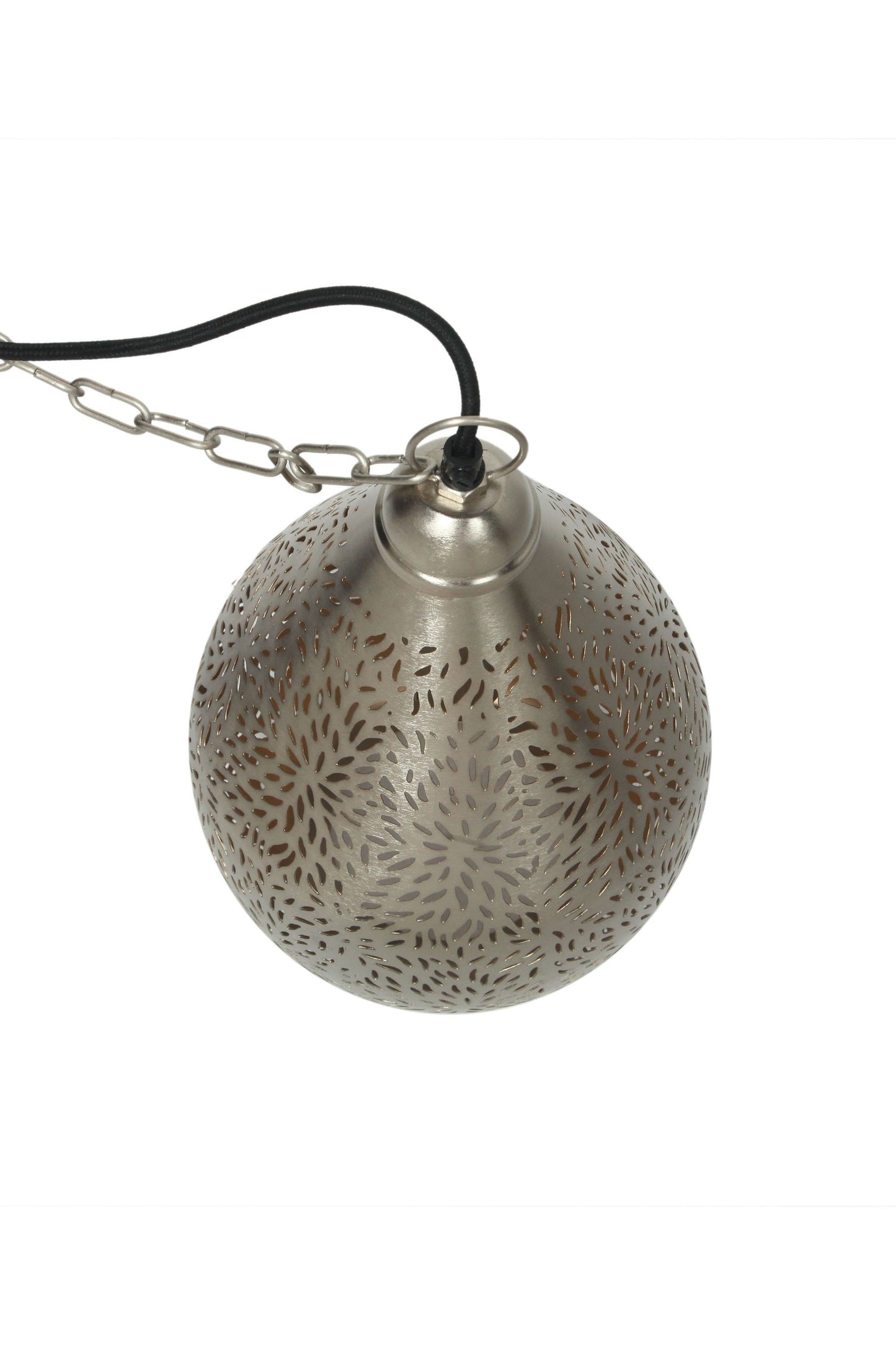 Aquarius Small - Nickel - Perforated Teardrop Pendant Light-abc