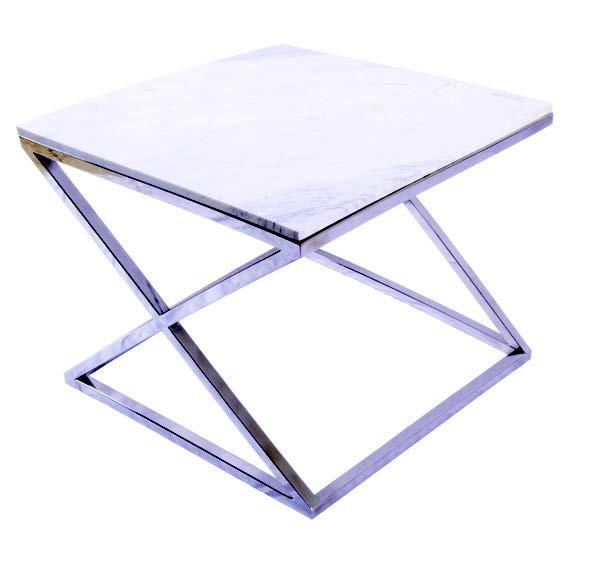 Atlanta Side Table - Stainless Steel-abc