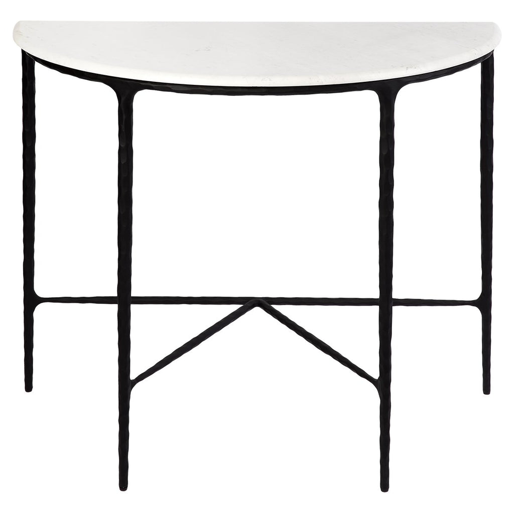 Heston Demilune Table - Black-abc