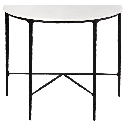 Heston Demilune Table - Black-abc