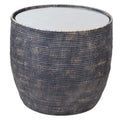 Bungalow Side Table with Glass-abc