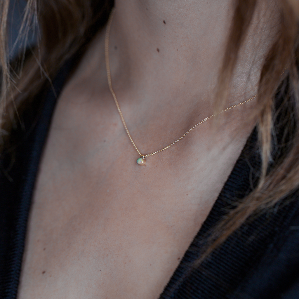 SOLO NECKLACE, OPAL-abc