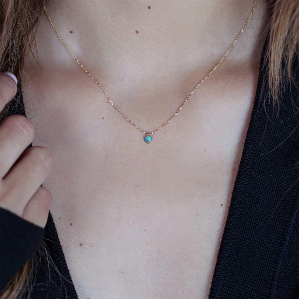 SOLO NECKLACE, OPAL-abc