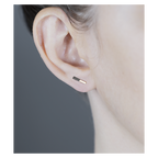 MIXED METAL SINGLE STUD-abc