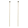 DIAMOND THREADER EARRINGS, BLACK-abc